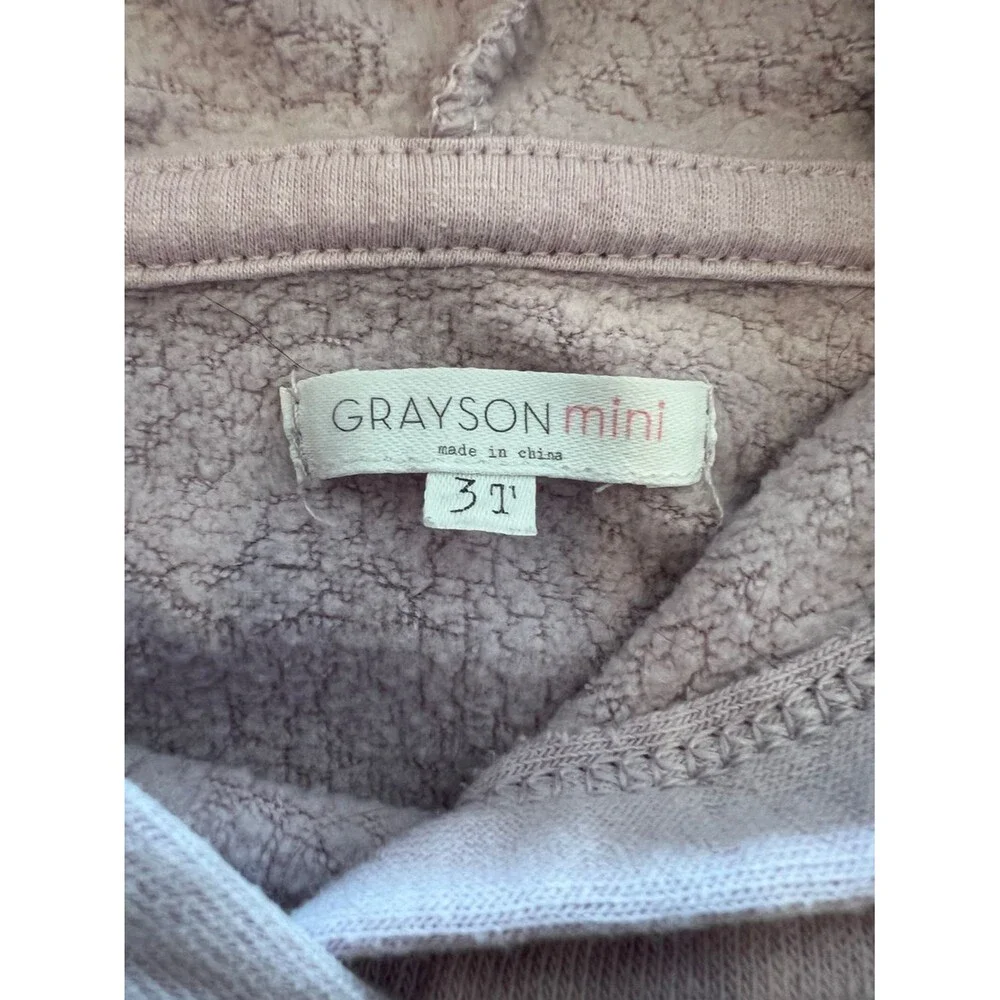 Lavender Apres Ski Toddler Hoodie Size 3T